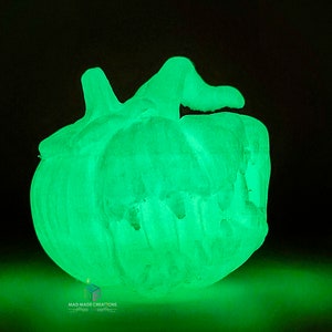 Halloween Ghost Pumpkin with Face , Glowing 3D Printed Pumpkin Decoration