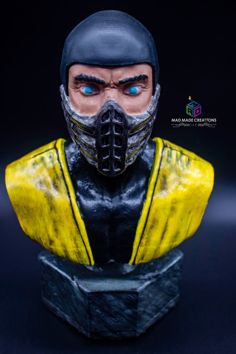 Scorpion Mortal Kombat Fan Art Bust image 4