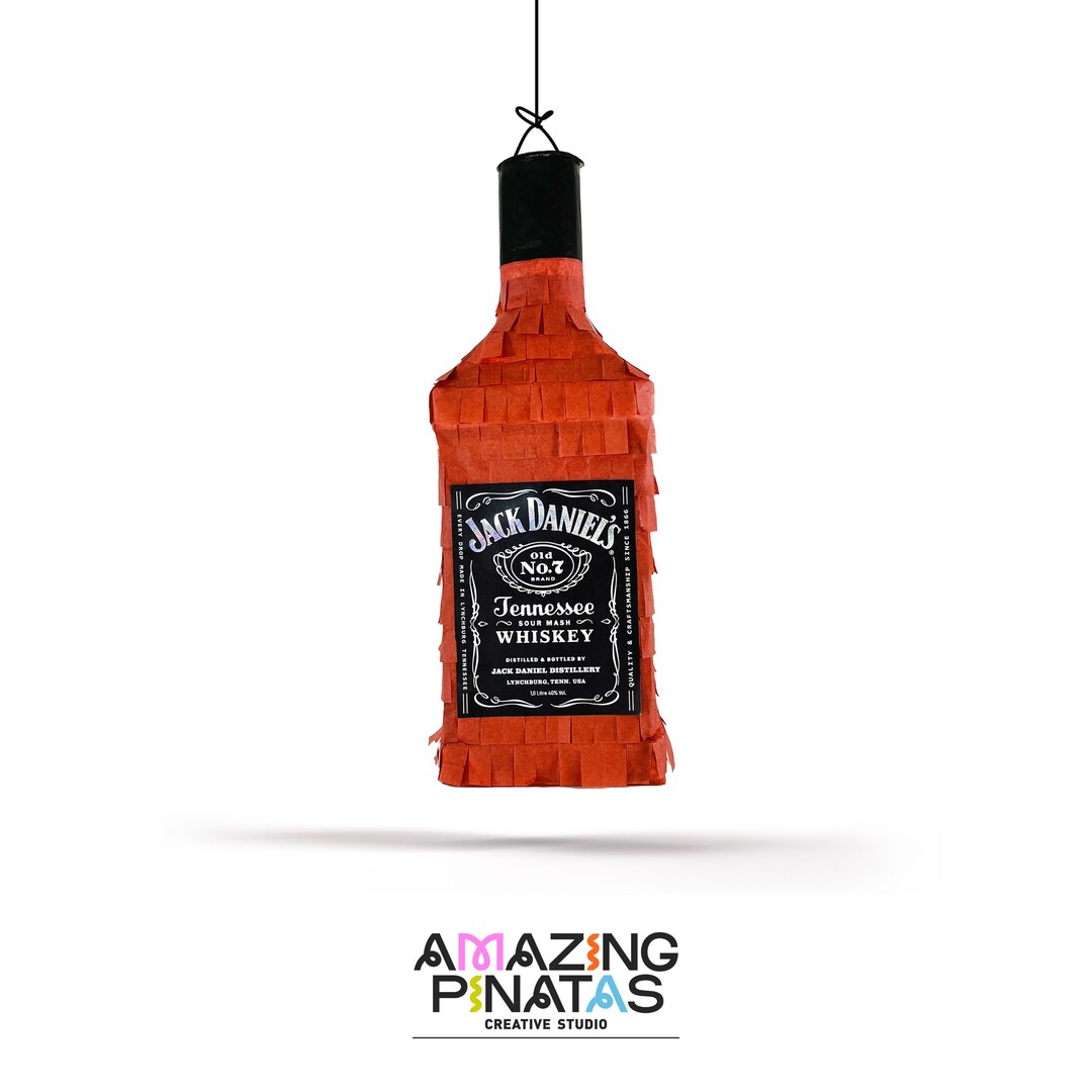 Whiskey Jack Liquor Bottle Pinata Bachelor Bachelorette Adult Party Etsy