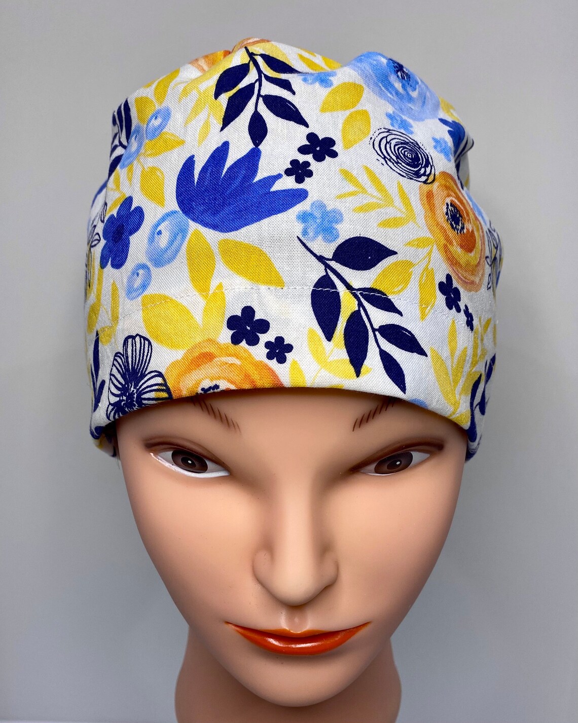yellow scrub cap