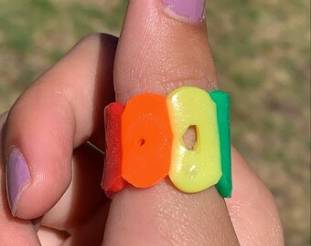 Rainbow Statement Ring