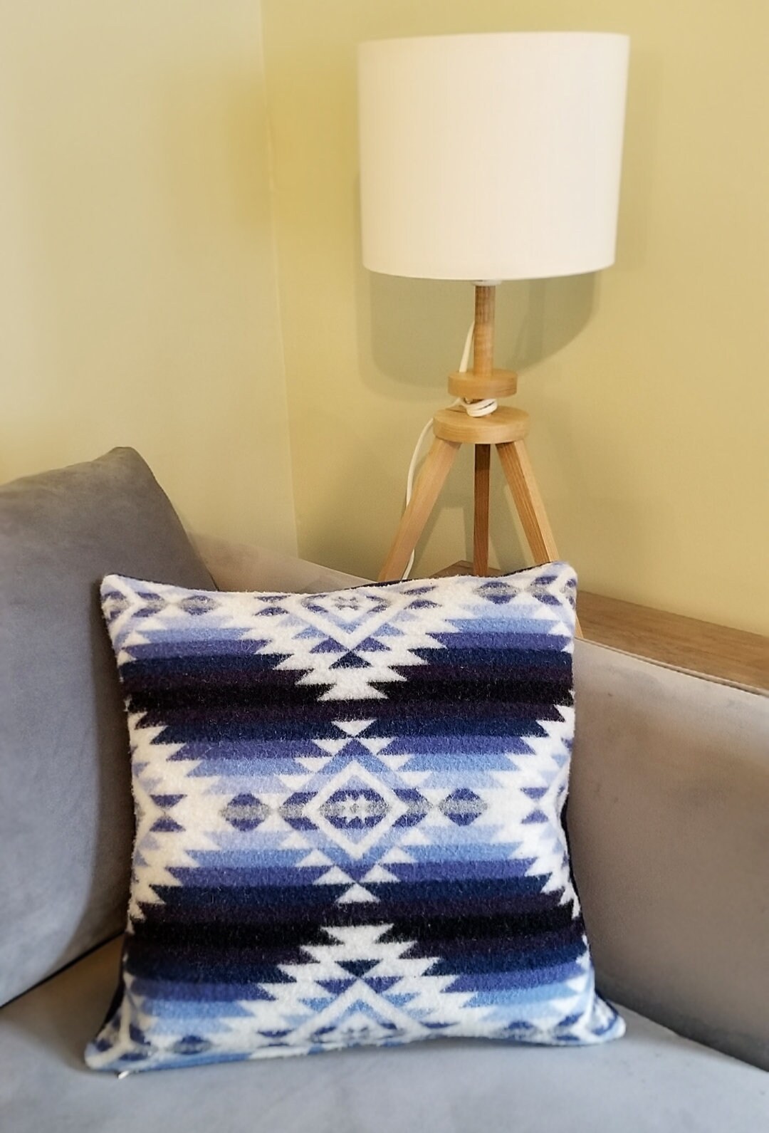 Blue Pendleton Throw Pillow 16x16 Etsy