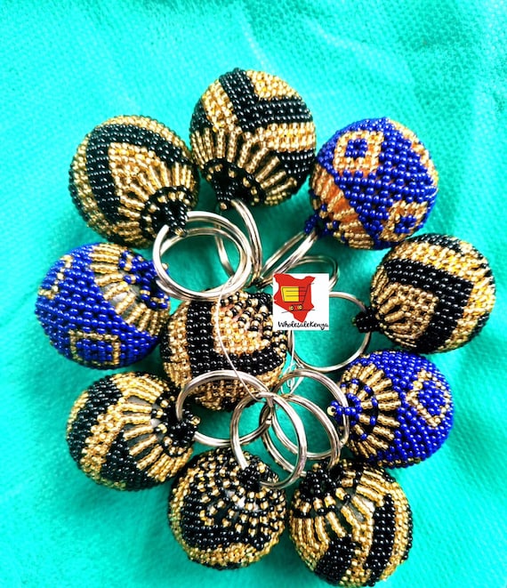 Wholesale Beaded African Keychains,on Sale Beaded Keyholder