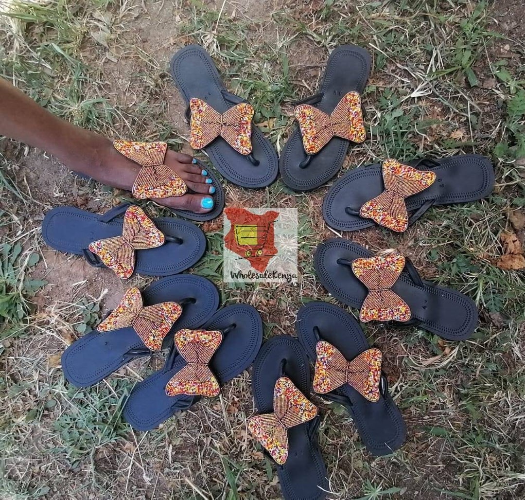 Butterfly Sandals for Women African Female Wholesale Shoe Handmade