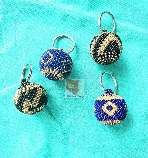 【VACANT ARCHIVE】PEACEPIECE BEADS KEYRING Glass Beaded Keychains – JB3
