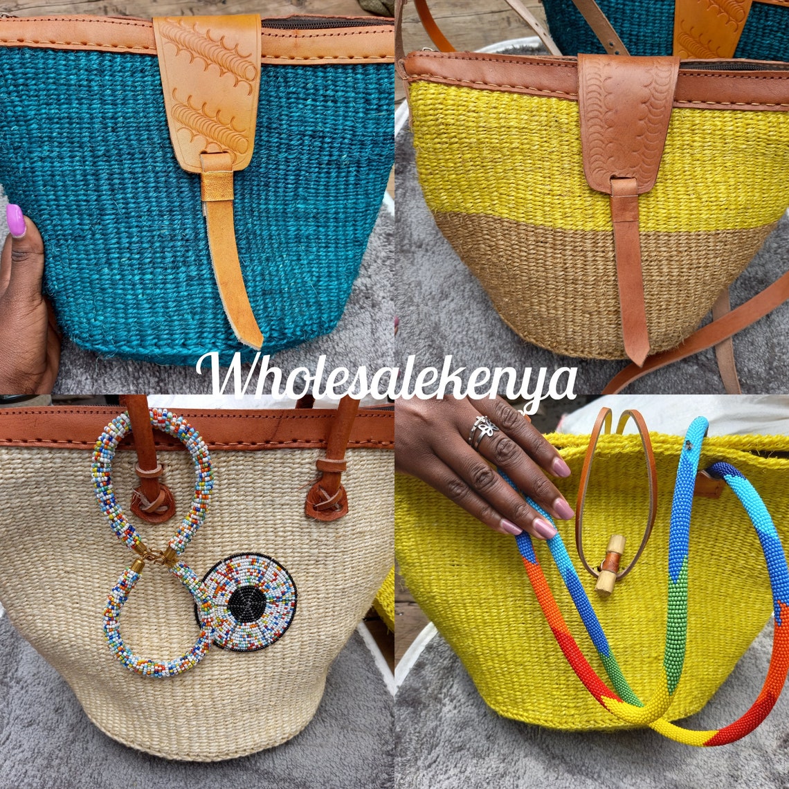 4 Wholesale Bags African Bags Handbags Sisal Bags Masai Etsy