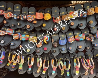 Wholesale Sandals, Free Shipping Sandals, Masai Sandals, Female Sandals, Beaded Sandals,African Sandals, Gladiators, Leather Sandals, Kenyan