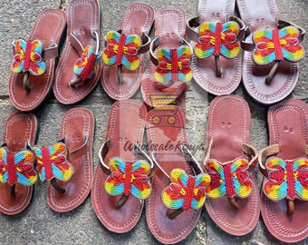 Wholesale Sandals, Butterfly Sandals, Girls Sandals,Kids Sandals, Masai Sandals,Beaded Sandals,Leather Sandals,Handmade Sandals,Baby Sandals