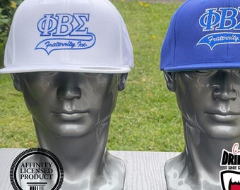 Phi Beta Sigma Hat Custom Crossing Gift Cap Fraternity 1914  Custom Sigmas ΦΒΣ GOMAB  Divine 9 Embroidered Cap Fire & Brimstone