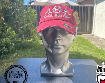 Lambda Theta Alpha Distressed Hat 1975 La Concha Greek Letters Alpha Dad Cap Baseball Cap Sorority Embroidered Unity Love Respect