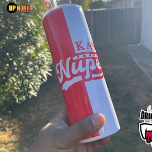 Kappa Alpha Psi Custom Tumbler Nupe 1911 Personalized Skinny Tumbler 20 oz Drinkware Cup, Birthday Wedding Gift Tumbler with Lid and Straw