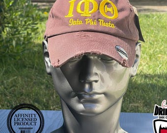 Iota Phi Theta Hat Distressed 1963 Centaur Greek Letters Theta Dad Cap Baseball Cap Fraternity Embroidered A Tradition Not Resting Upon One