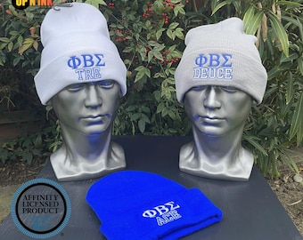 Phi Beta Sigma Knit Beanie Live Color Line Name