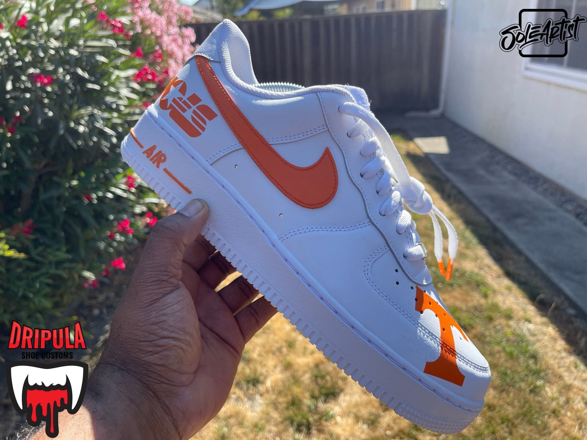 Dripping Swoosh Tick Custom Shoes Nike Air Force 1 Hand Painted AF1 –  Customs Glasgow