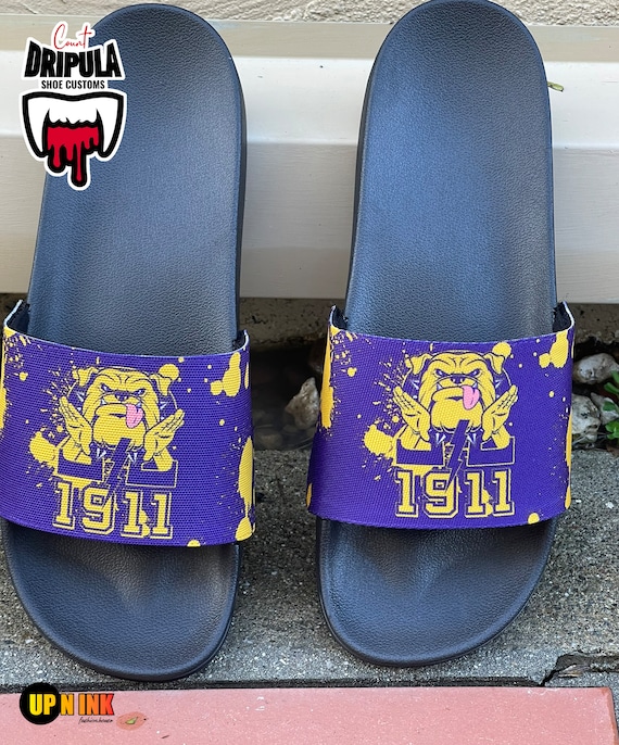Omega Psi Phi Slides Gift for Him Da Bruhz Que 1911 Sneakers  display picture 1