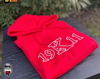 Kappa Alpha Psi Hoodie 8 oz. Sweatshirt Live Color Style 1911 Sweatshirt