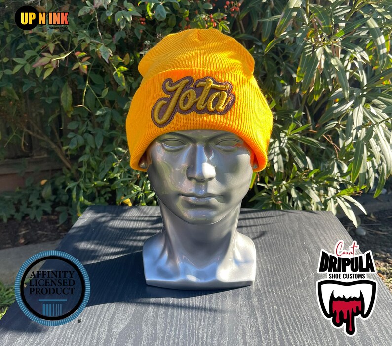 Iota Phi Theta Fraternity Inc 3D Puff Knit Beanie Iota Crossing Gift ...