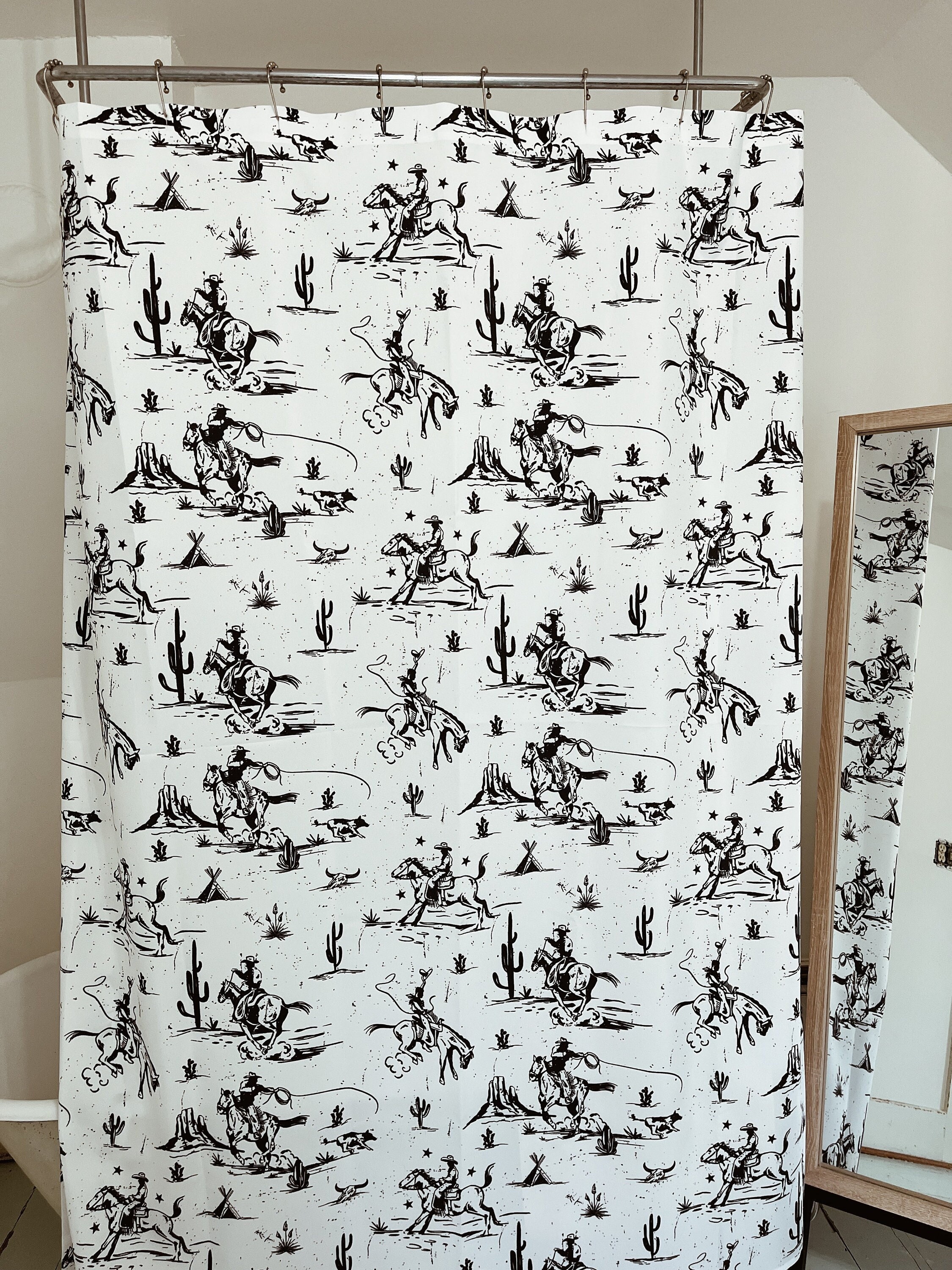 Wild West Cowboys - Shower Curtain