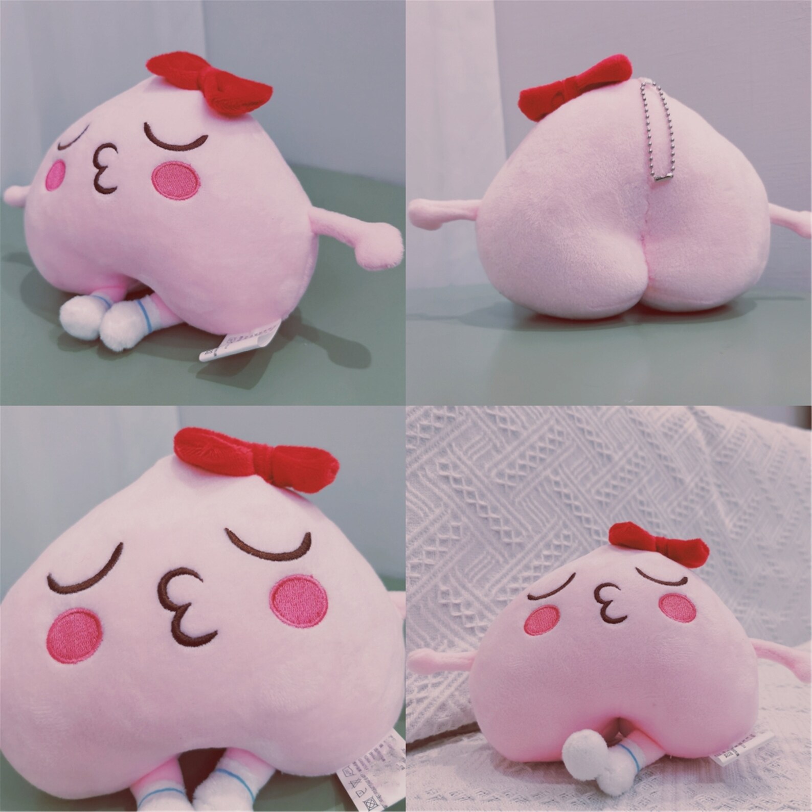 Peach Plush Toy Peach Stuffed Toy Pink Peach Plush Toy Cute Etsy