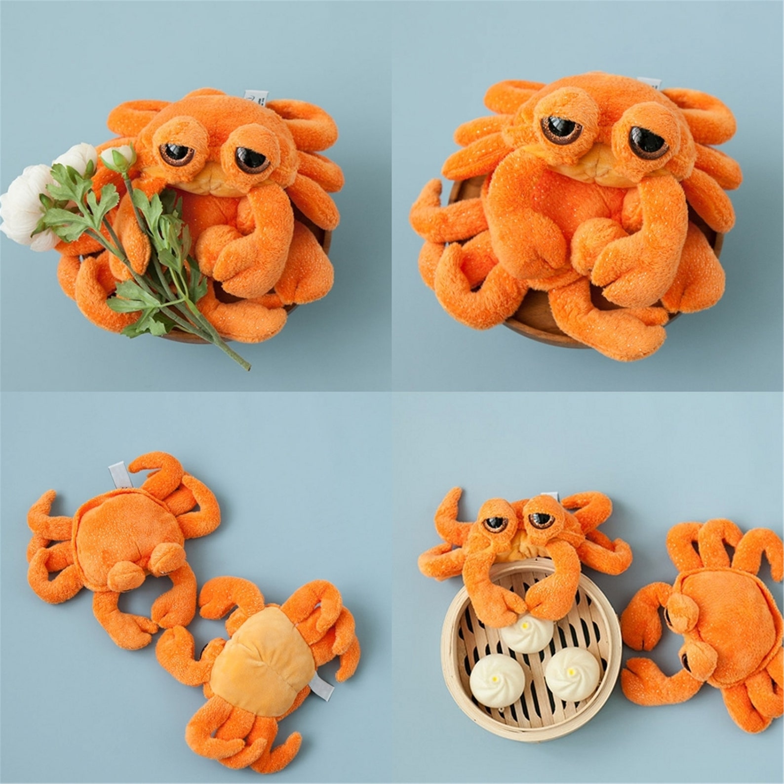 Orange Crab Stuffed Animals Crab Plush Toy Etsy