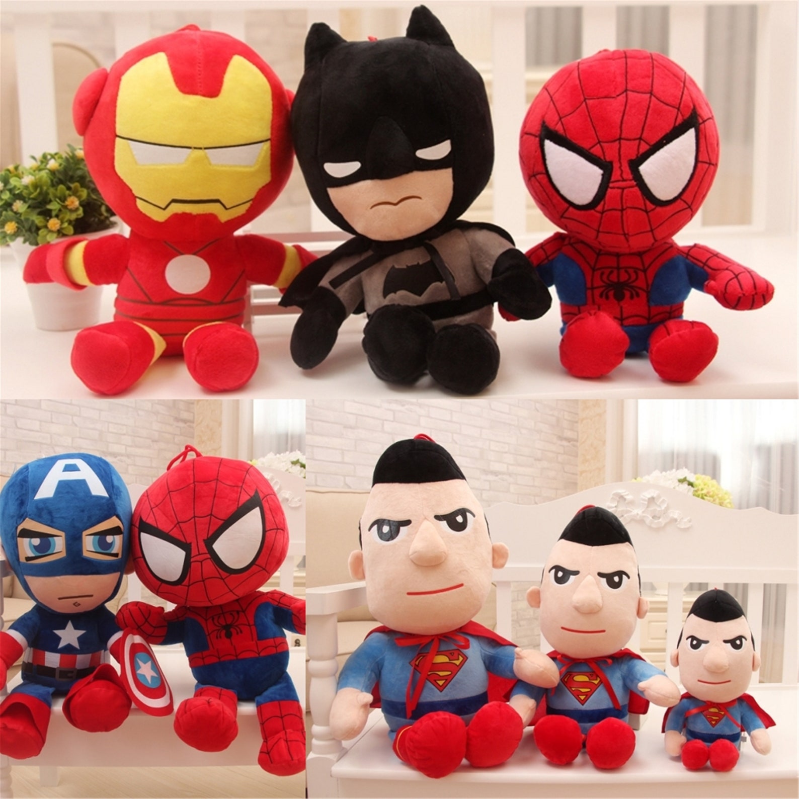 Superman Plush Doll Spiderman Stuffed Doll The Avengers Etsy