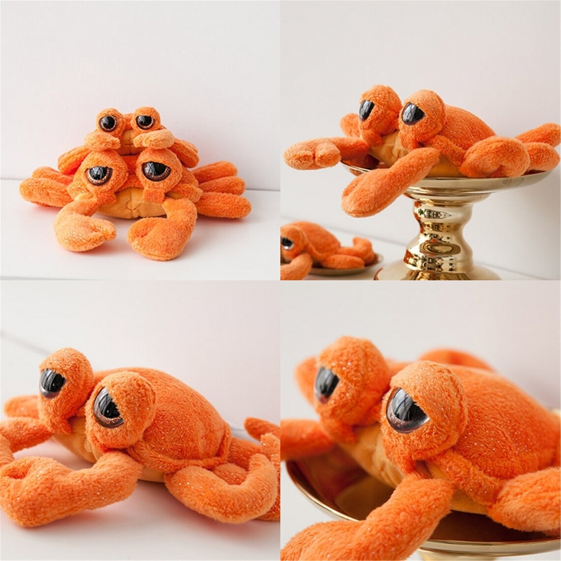 Orange Crab Stuffed Animals Crab Plush Toy Etsy