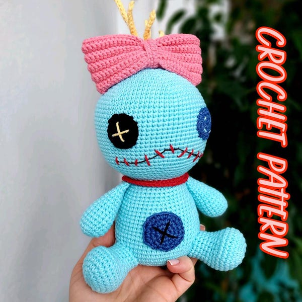 Modèle au crochet pour poupée Scrump, jouet effrayant, peluche effrayante, joli jouet d'Halloween, cadeau fait main, description détaillée avec photos, facile à suivre