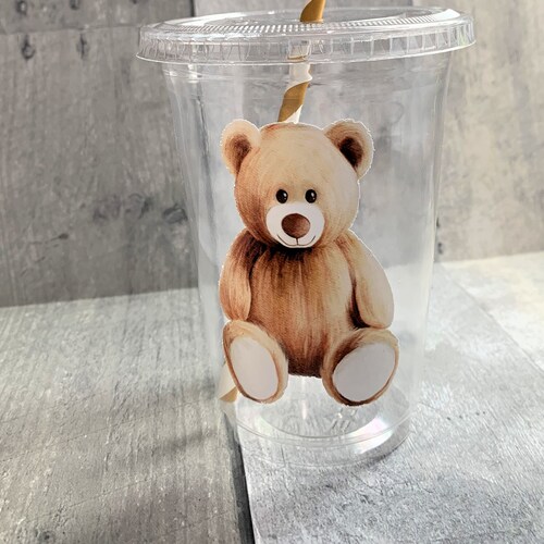 Bear Baby Shower Cup/teddy Bear Popcorn Cup/teddy Bear Etsy