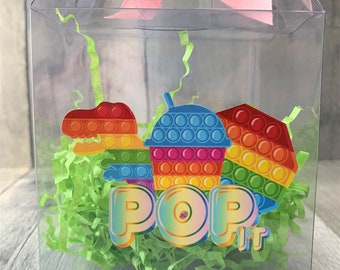 Pop It Party Gable Bag: Candy Favor Goody Box