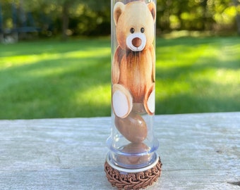 Teddy Bear Candy Tube: Baby Shower Favor