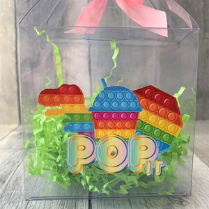 Pop It Gable Bag for Candy Favor/Pop It Party Favor/Pop It Party Supplies/ Pop It Birthday Party/Pop It Fidget Party/Pop It Goody Bag/