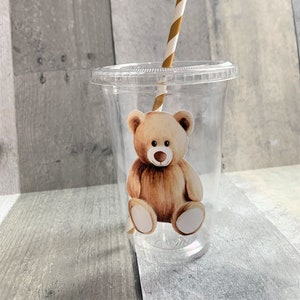 Bear Baby Shower Cup/Teddy Bear Popcorn Cup/Teddy Bear Party/Bear Gender Reveal Party/Terry Bear Goody Bag/Bear Birthday Party/Terry BearCup