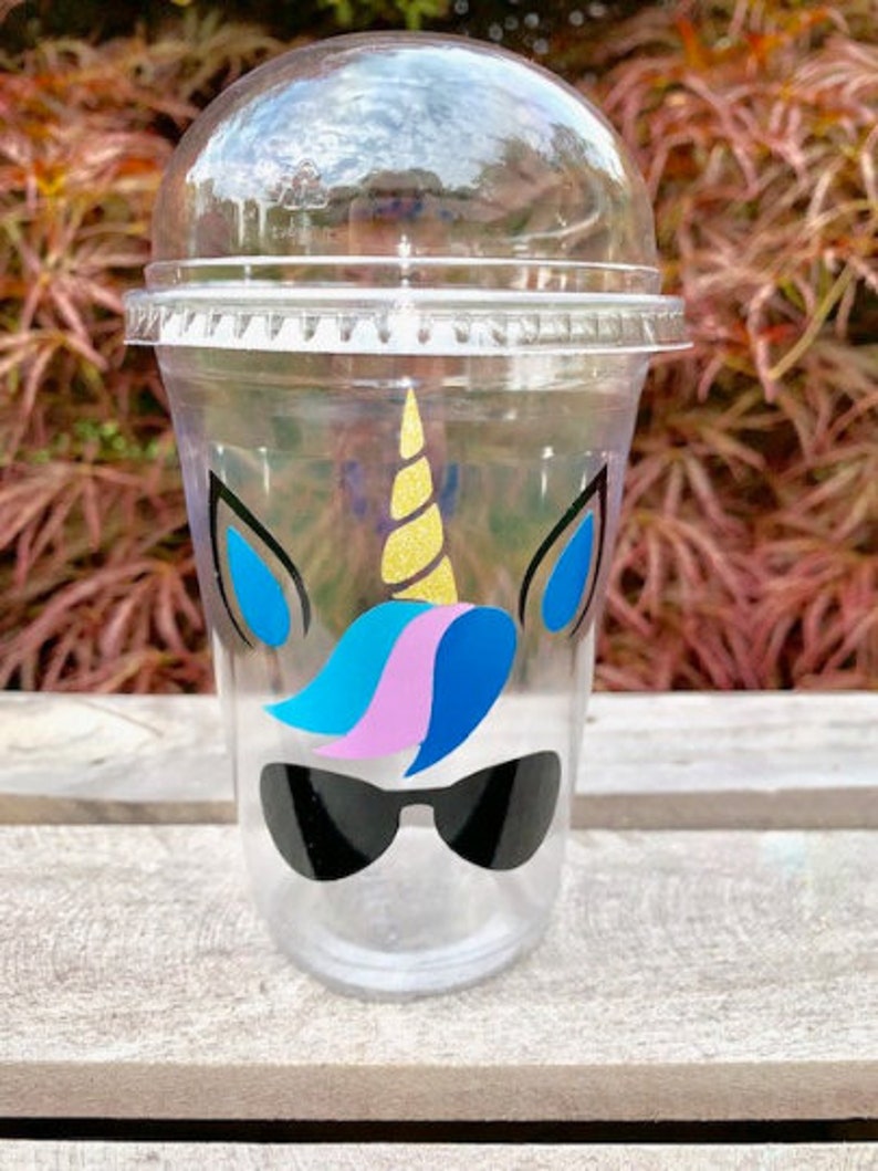 Unicorn Party Cup/unicorn Plastic Cup/disposable Cup/unicorn Etsy