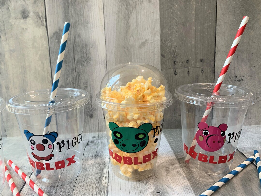 Piggy Roblox Party Cups: 12oz Disposable Plastic Cups - Etsy