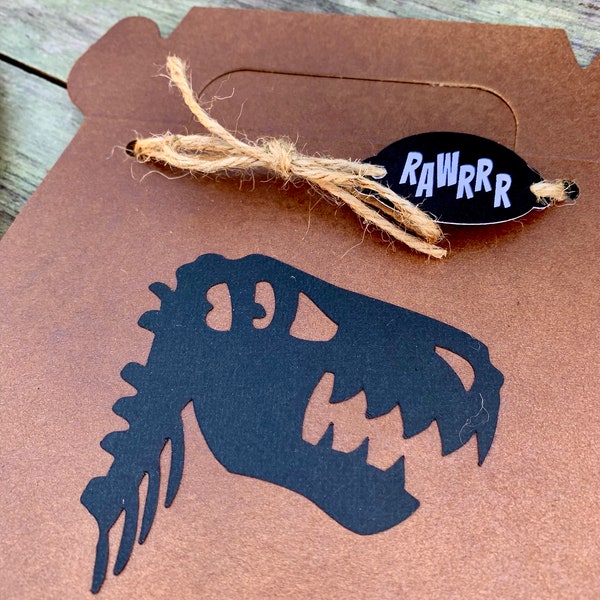 Dinosaur Party Favor Box / Dinosaur Birthday Party Supplies / T-Rex Party Favor / T-Rex Goody Bag /Dinosaur Party Box /Jurassic Park Party