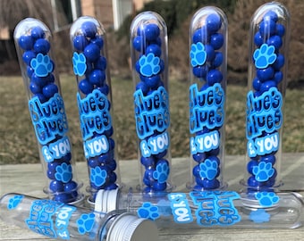 Blue's Clues Party Favor: Gumball Tube, Birthday Theme (SET OF 5)