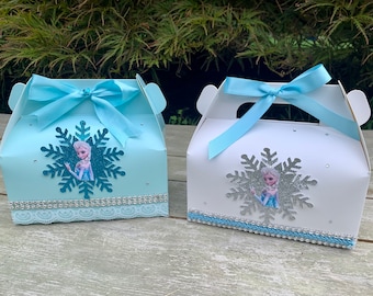 Frozen Gable Box/Frozen Birthday Party/Frozen Party/Frozen Party Decoration/Frozen Goody Bag/Frozen Treat Box/Frozen Favor Bag/Winterwonderl