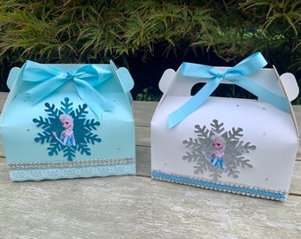 Frozen Gable Box/Frozen Birthday Party/Frozen Party/Frozen Party Decoration/Frozen Goody Bag/Frozen Treat Box/Frozen Favor Bag/Winterwonderl