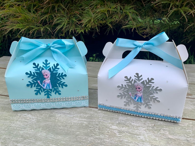 Elsa Gable Box: Frozen Birthday Party Favor (SET OF 7) - Etsy