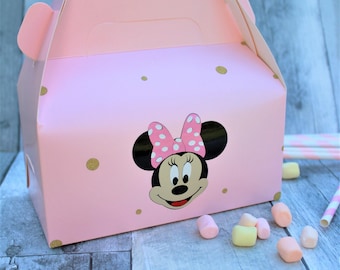 Minnie Mouse Gable Box: Party Favor Treat Box