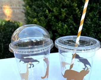 Dinosaur 12oz Plastic Cup (Drink and Popcorn)