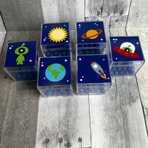 Outer Space Goody Box/Galaxy Birthday Party/Astronaut Party Supplies/Space theme Birthday/Rocket Party Favors/Rocket Birthday Decorations/