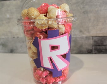 Gamer Girl Party Favor Cup/Gamer Popcorn Cup/Gamer Girl Goody Bag/Gamer Girl Party Supplies/Birthday Party/Roblox Cup