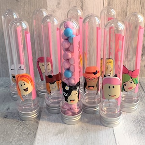 Girl Gamer Gumball Tube/Girl Gamer Birthday Party/Girl Gamer Goody Bag/Girl Video Game/Girl Gamer Party Supplies/Girl Gamer Decoration