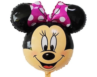 Jumbo Minnie Mouse Head Foil Balloon - 24" Party Decoration