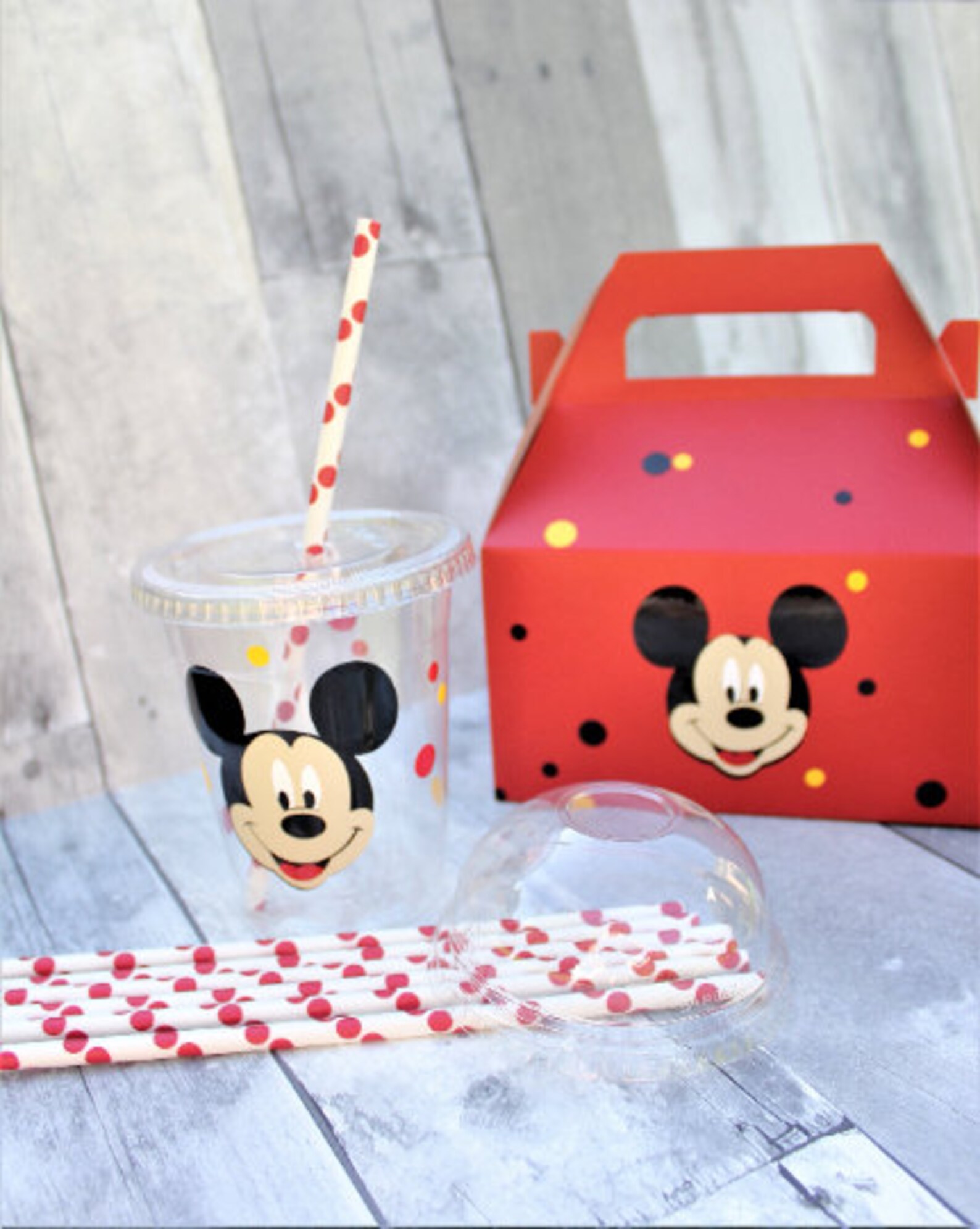 Mickey Mouse Plastic Party Cup 12oz - Etsy