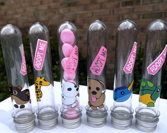 Adopt Animals Candy Tubes: Gamer Party Favors