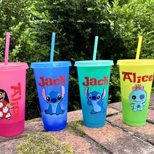 Kids 24oz Changing Color Tumbler with Top and Straw