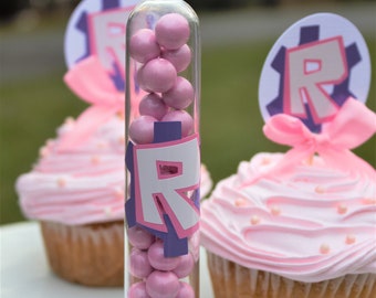 Gamer Girl Acrylic Party favor Tube