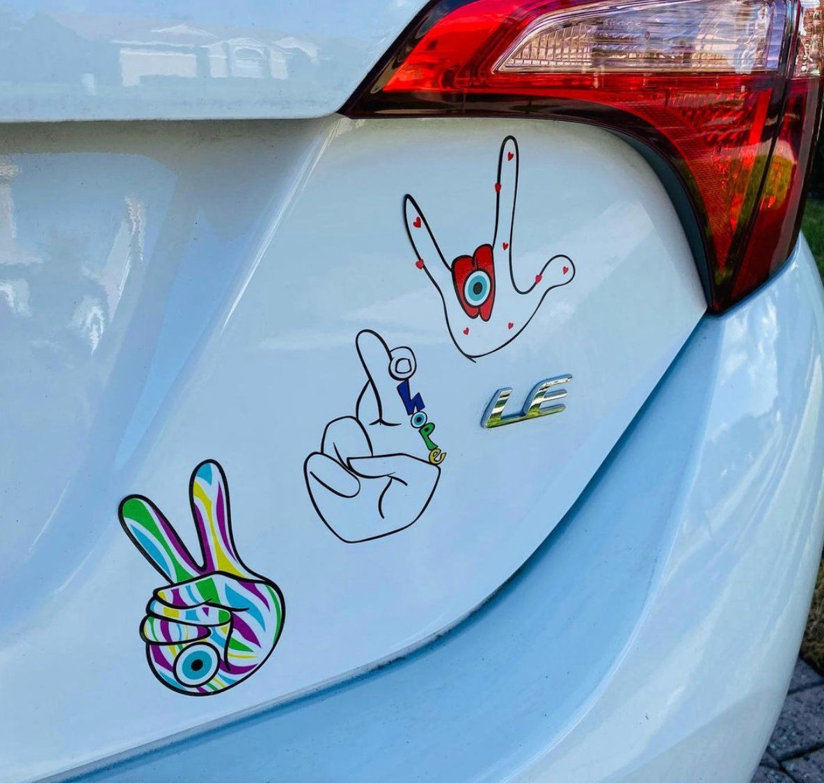 Decals Sign Language Decal Hope Decal Fingers Crossed Etsy